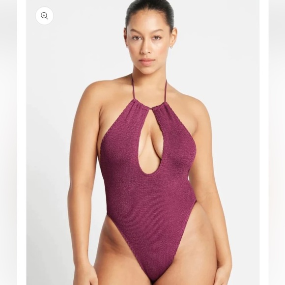 Bond-eye Bisou Keyhole One-Piece Swimsuit, Purple, OS, $198 - Picture 3 of 11